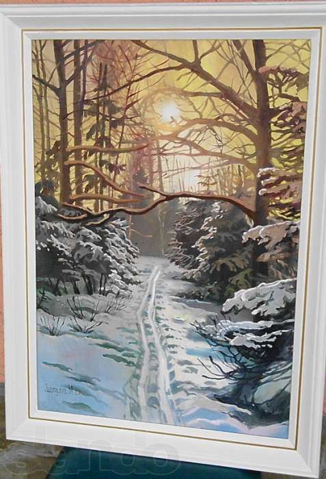 Картина Сирень. Холст, масло 1992 г.