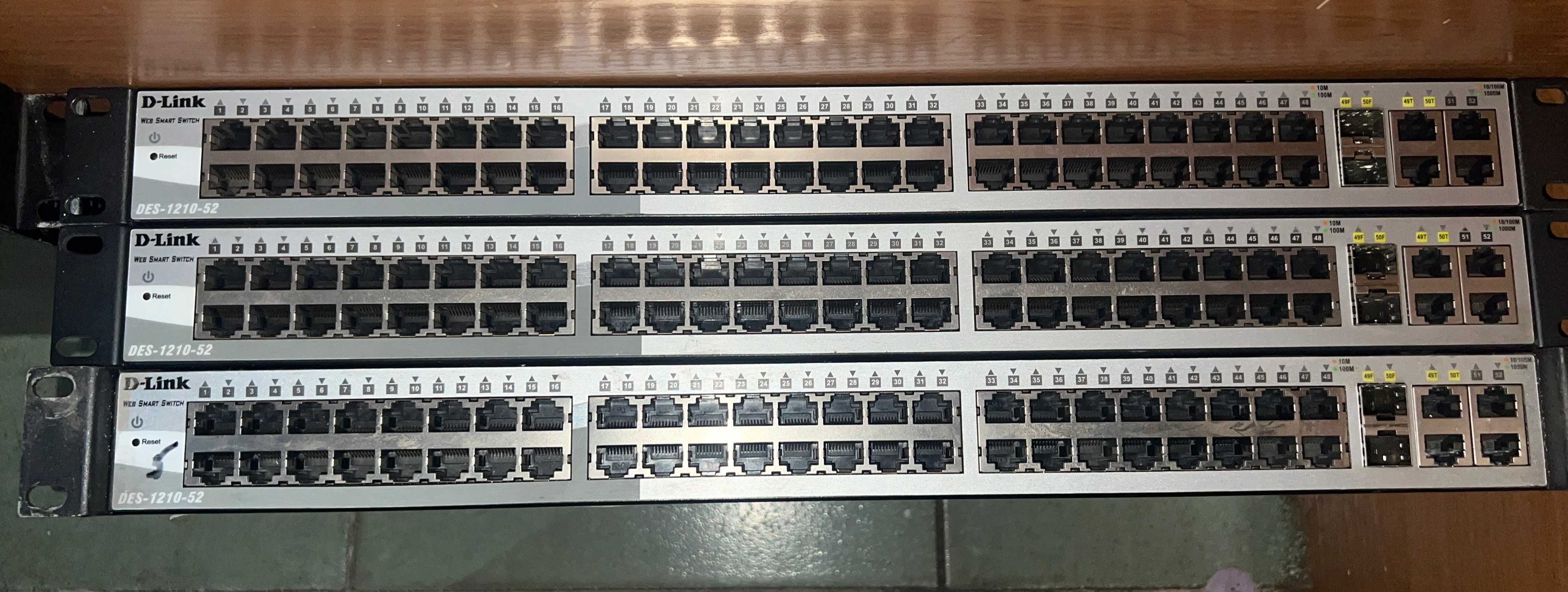 Коммутаторы D-link DES-1210-28 (52), DES-1100-26, TP-Link TL-SL2218WEB