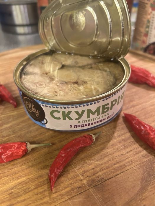 Консерви Скумбрія атлантична з додаванням олії