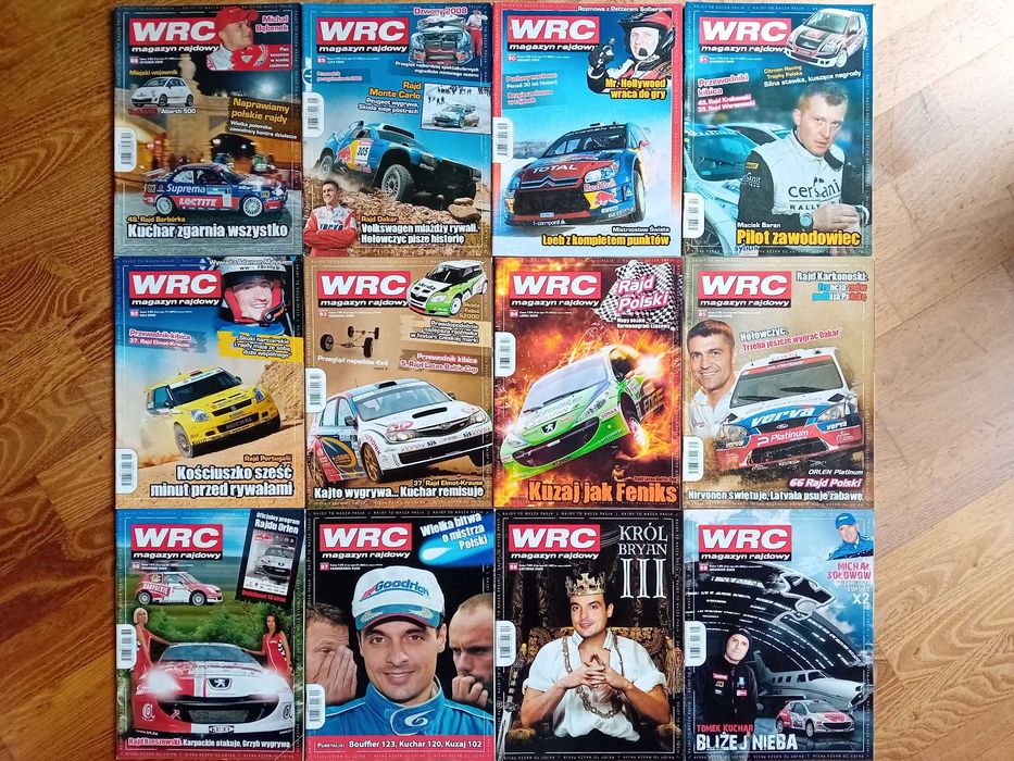 magazyn rajdowy WRC cały rocznik 2009 numery 88-99 stan bdb-