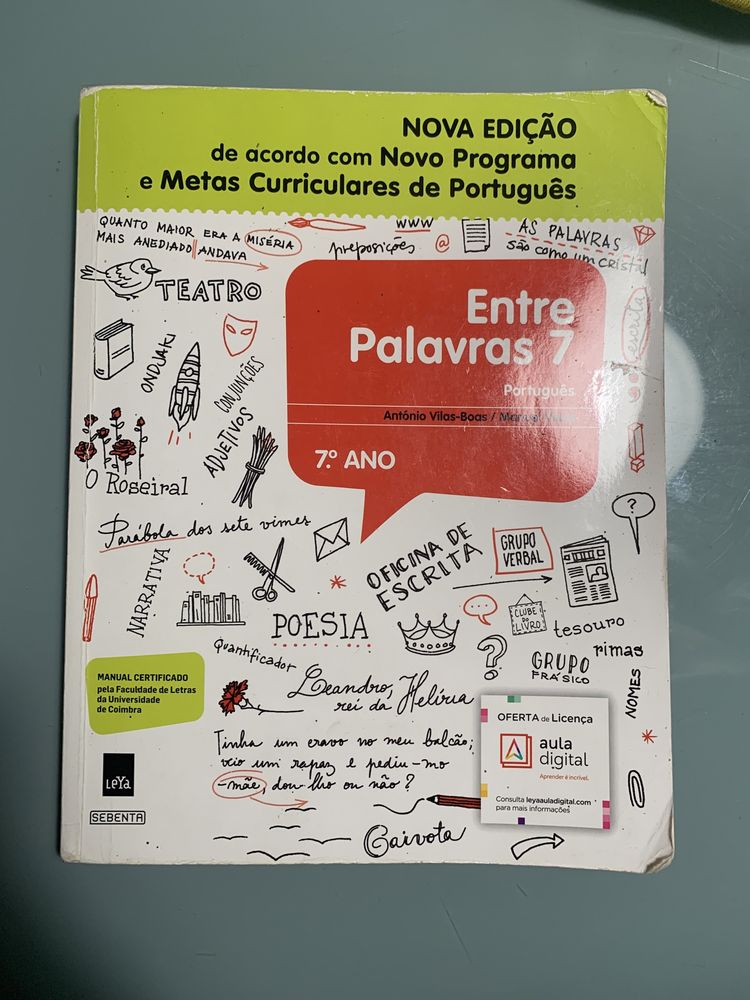 Manual Português “ENTRE PALAVRAS 7”