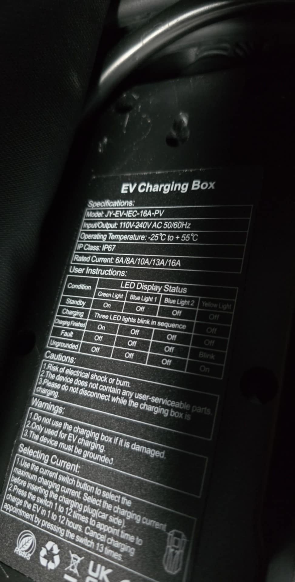 Ładowarka samochodu elektrycznego ev charging box