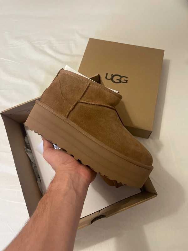 UGG Classic Ultra Mini Platform Boot Chestnut R-39