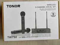 Mikrofony bezprzewodowe TONOR TW750 2x UHF LED mute 100 m 4066