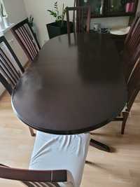 Stół oraz 6 krzeseł