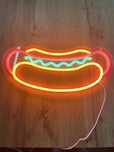 Neon led hot dog