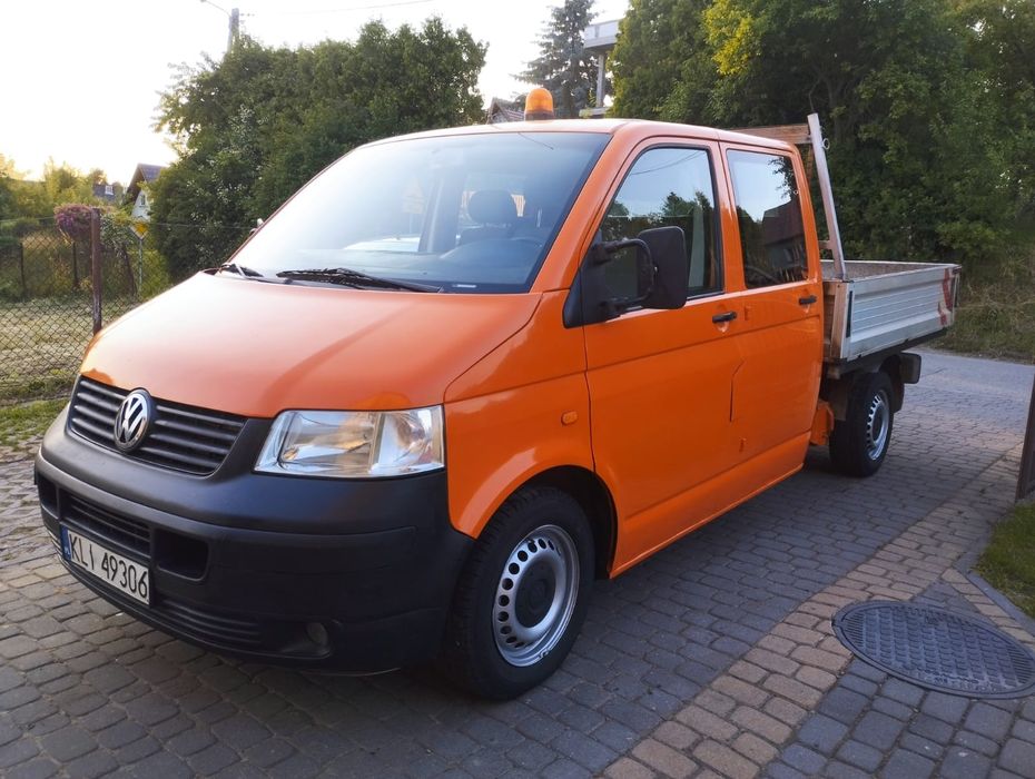 VW/T5/1.9/TDi/105KM/2005r/1Właś/DOKA/Dubel/Kabina/6.OSÓB/Klima/OKAZJA!