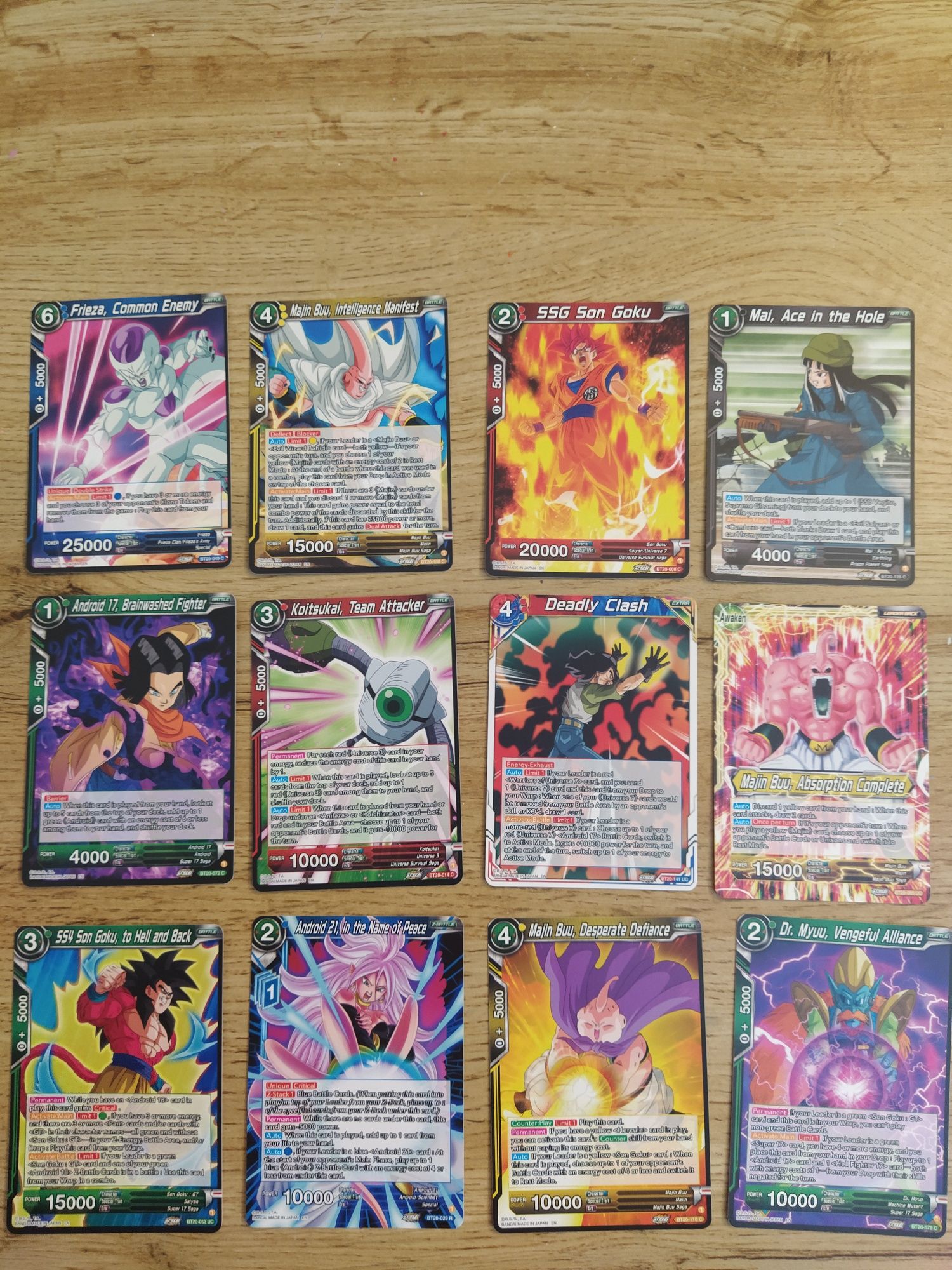 3 - cartas DragonBall