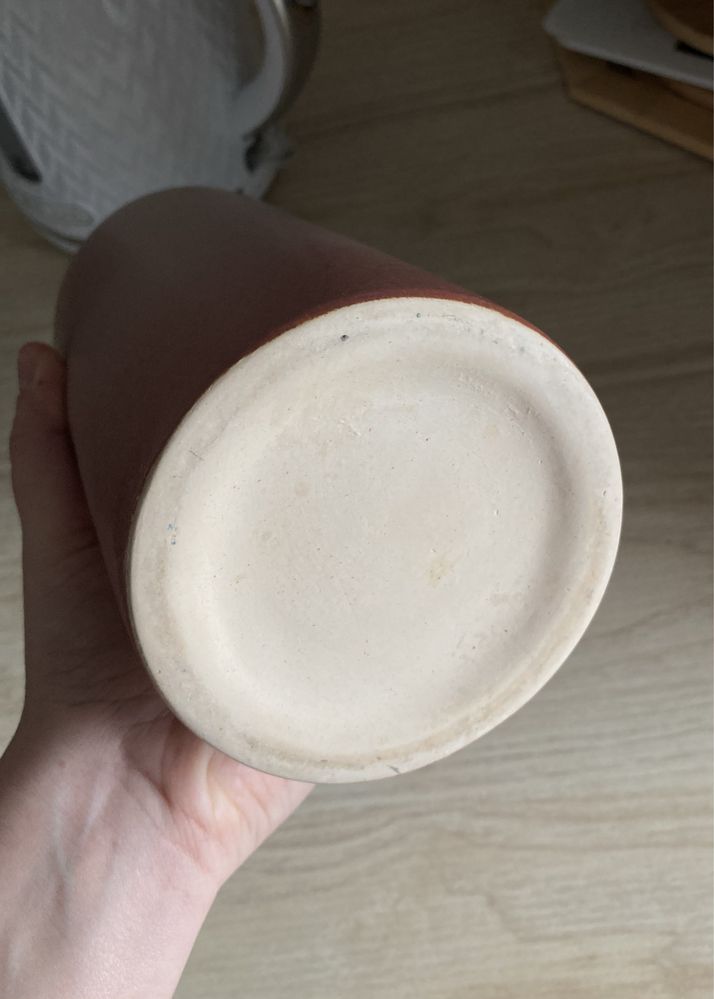 Różowy wazon Jysk jak nowy 10x20 cm.