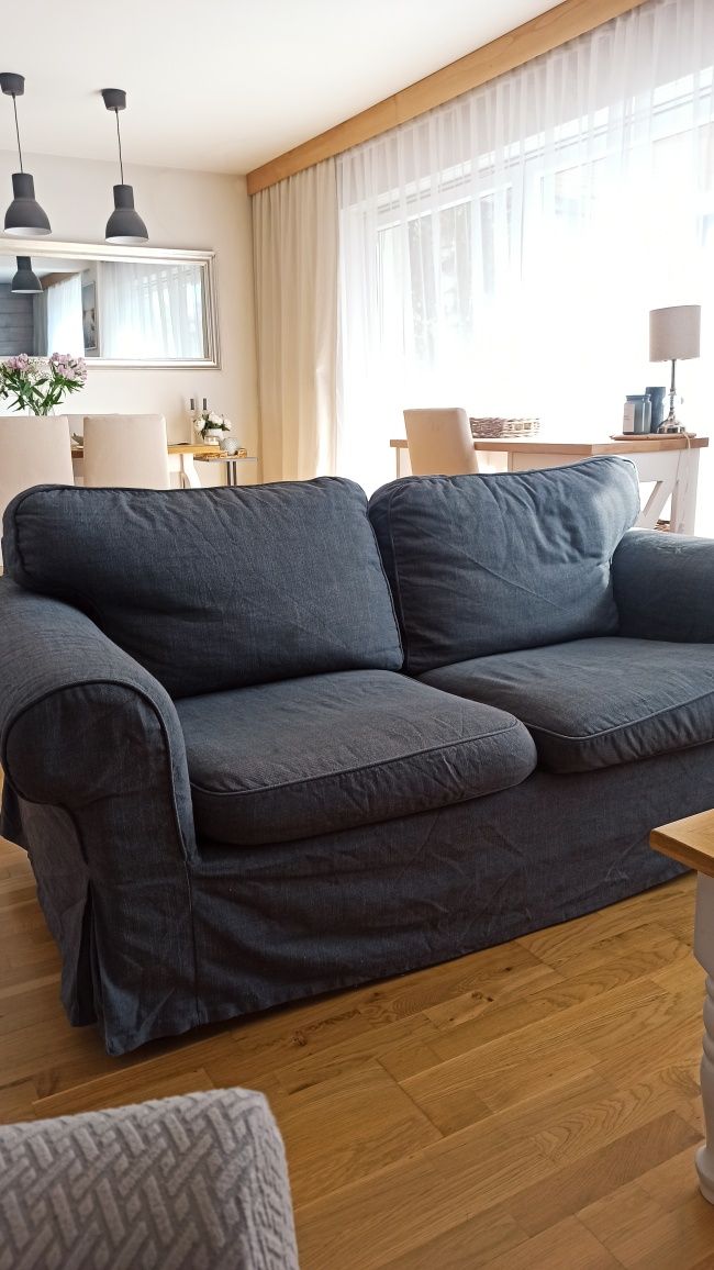 Kanapa 2 osobowa ektorp IKEA szara sofa