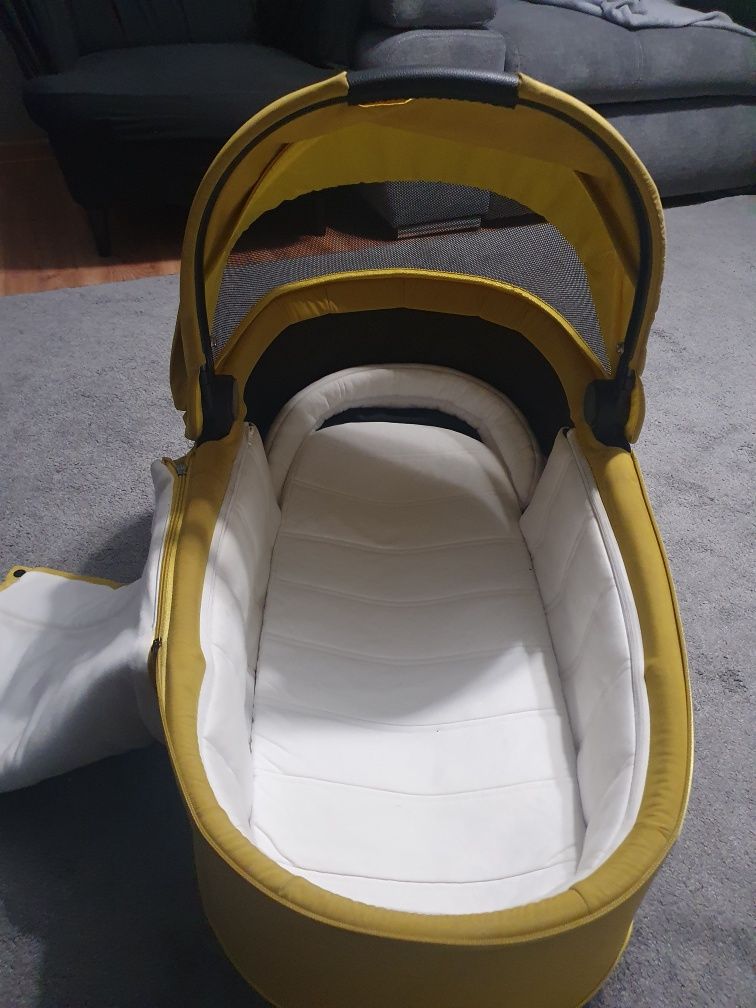 Gondola Cybex Priam 2.0 + Materacyk * Unikalny kolor Mustard Yellow **