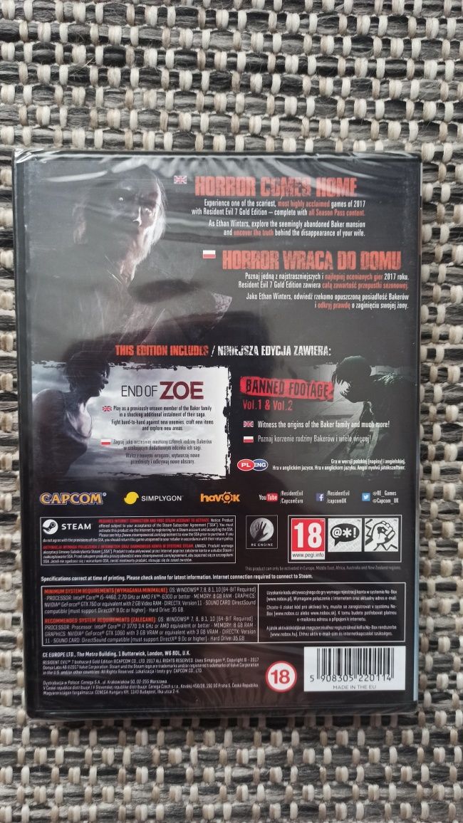 Resident evil biohazard VII pc