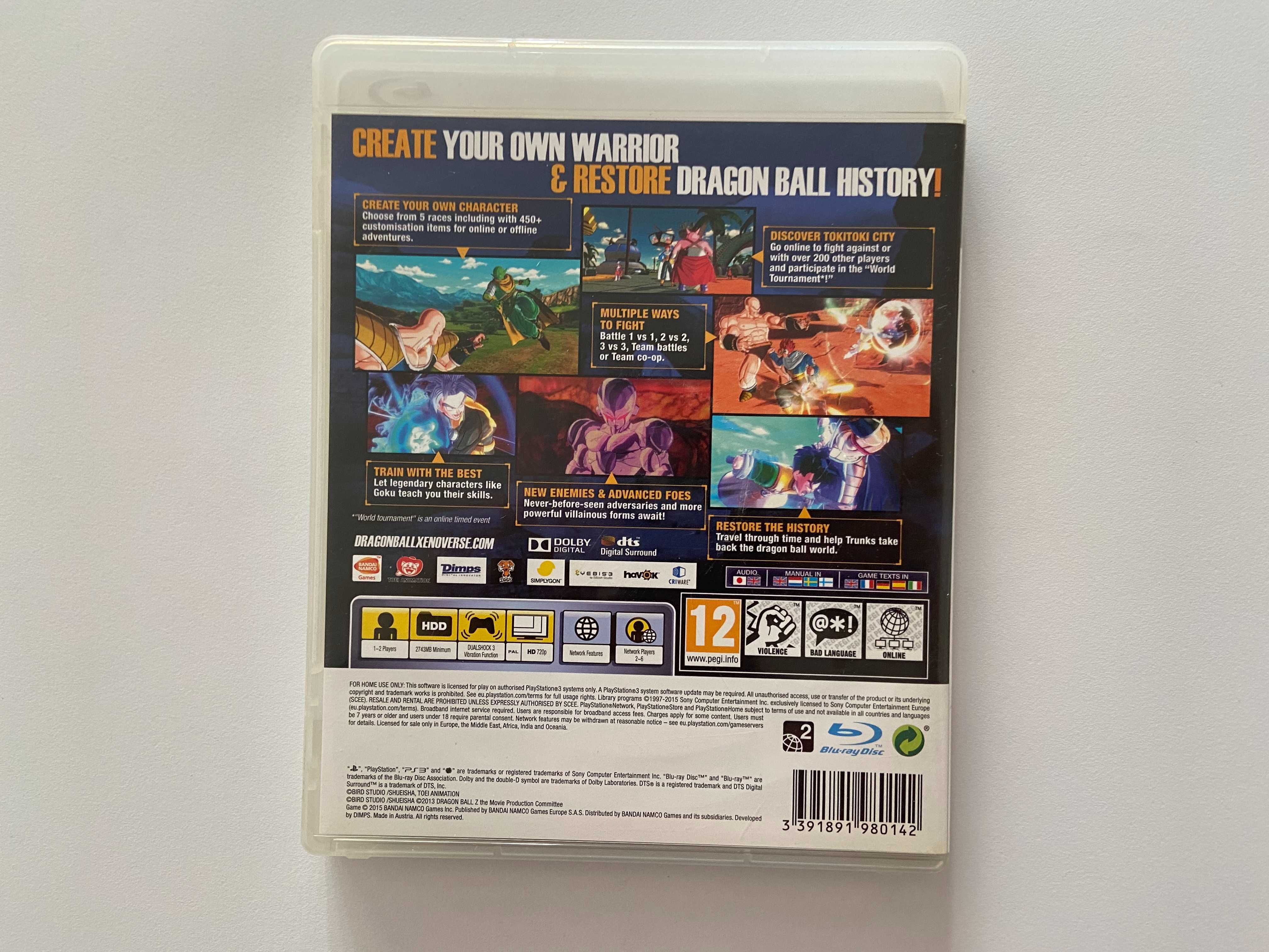 Dragonball: Xenoverse PS3 Playstation Sony Gra