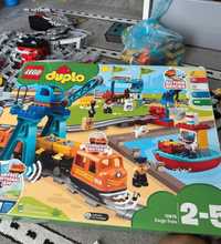 Mega zestaw Lego Duplo, remiza, pociag, komisariat