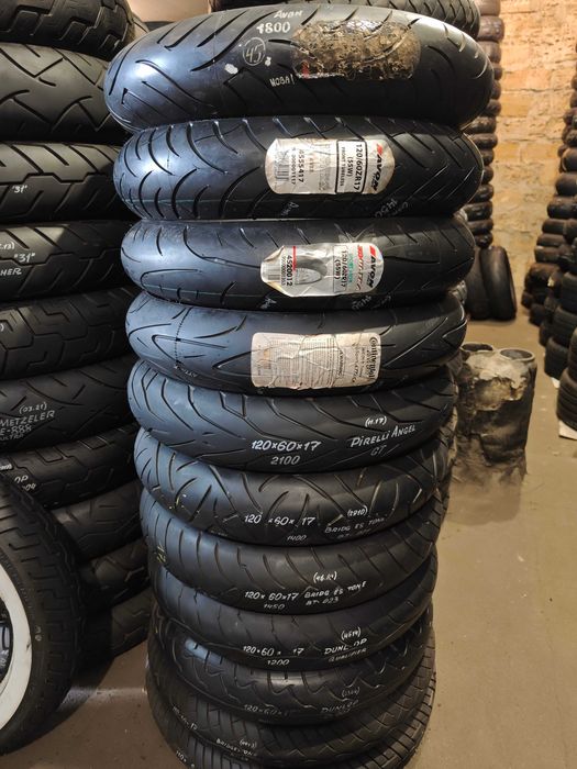 Мото шина резина спорт 120/60 70 R17 передня з Німеччини