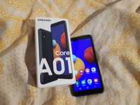 Samsung Galaxy A01 Core 1/16 Black SM-A013F как новый, комплект, чехол