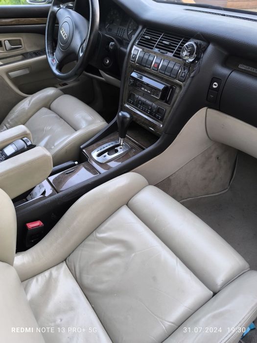 Audi S8 D2 1997r 340km Felgi 19 ABT jasna skóra Gwint wydech Fox