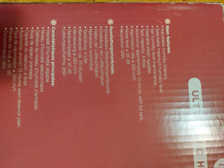 HI-MED 5150  ultradźwiękowy nawilżacz powietrza