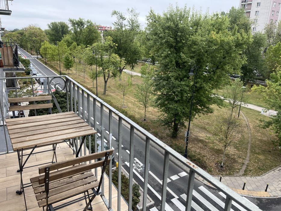 Mieszkanie na godziny, doby Żoliborz przy Arkadii, balkon
