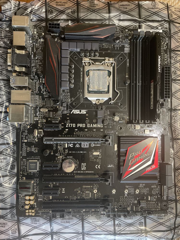 Asus Z170 pro gaming +i5 6600k + 8gb ram