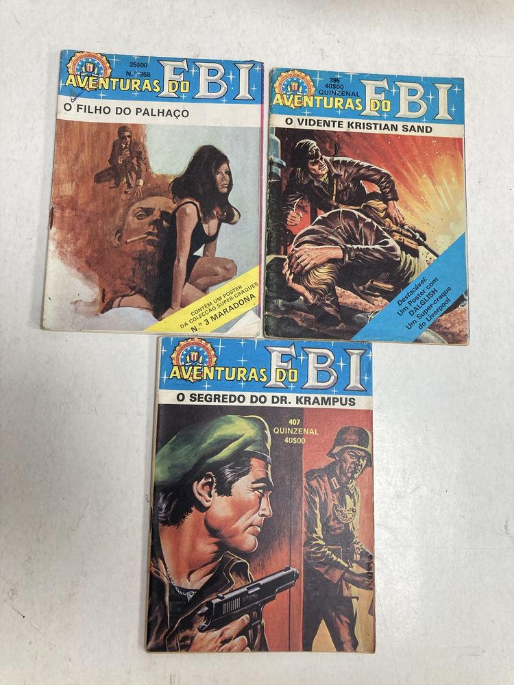 Conjunto de 14 Livros BD Aventuras do FBI