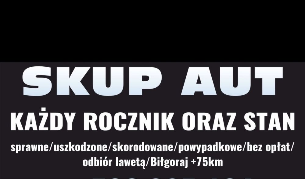 Skup Aut ! Skup Toyota ! Pomoc drogowa ! Skup samochodów ! Laweta !