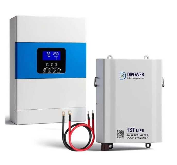 инвертор 6.5кВт + аккумулятор 5760 кВт/ч комплект резервное питание