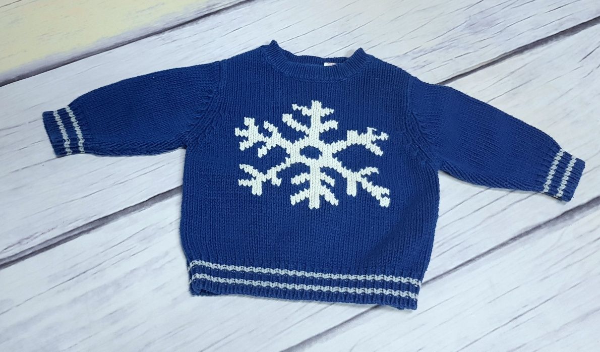 Baby Gap sweterek świąteczny  6-12 mies