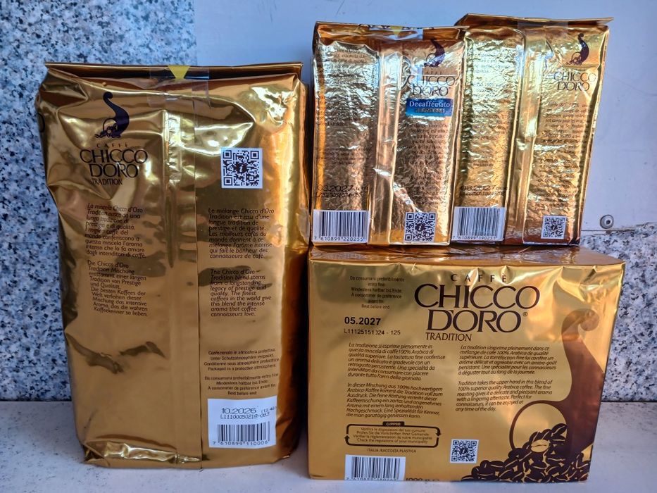 Кофе молотый и зерно Chicco Doro 100% арабика , Швейцария