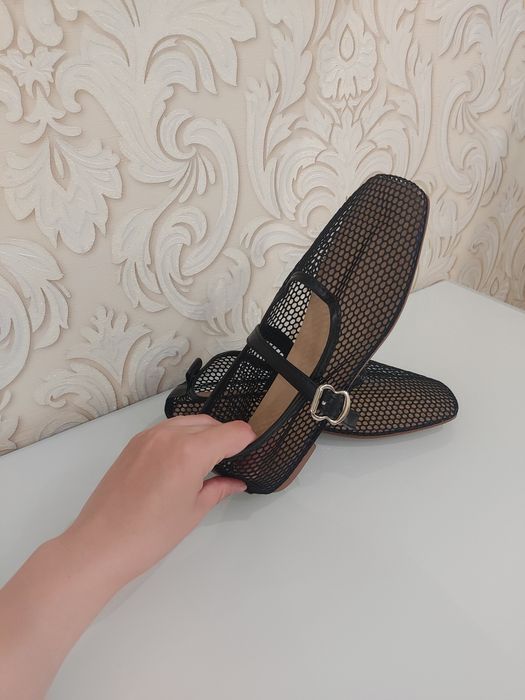 Жіночі туфлі, балетки в сіточку