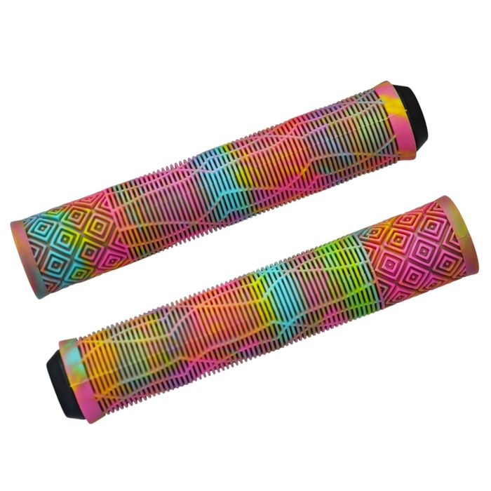 Gripy BMX chwyty rączki dirt kolorowe wielokolorowe tęczowe