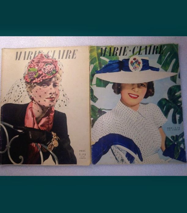 Antigas revistas de moda Marie Claire 1939/40