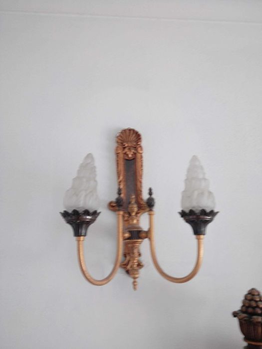 Elegante Conjunto Clássico de Lustre e Apliques (Estilo Vintage)