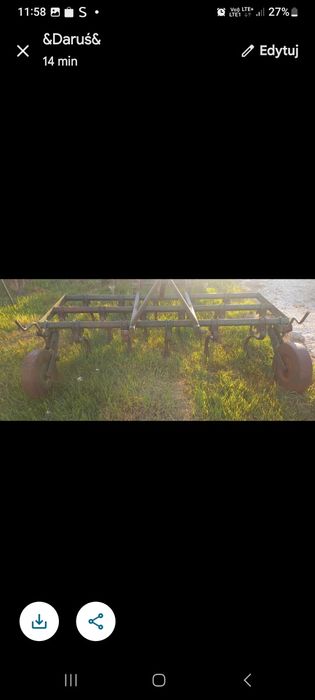 Kultywator Unia Grudziądz Przyczepa rolnicza Transportowiec