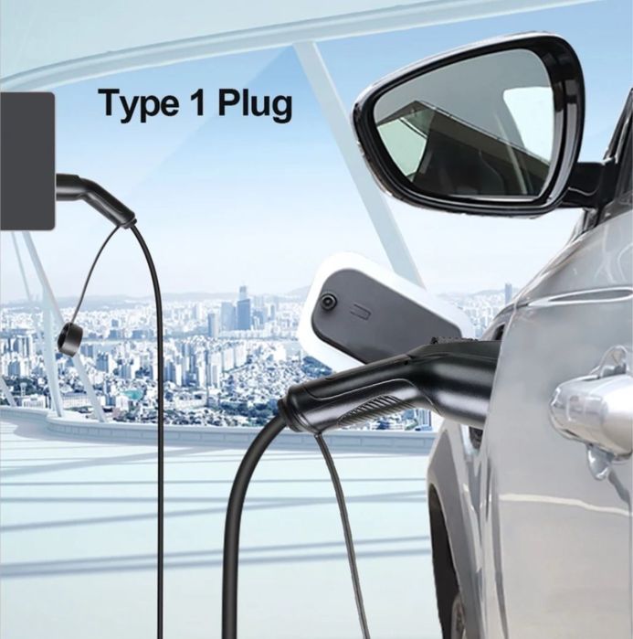 Подарунок зарядний кабель Type2 Type1 7.2kW з Tesla через перехідник