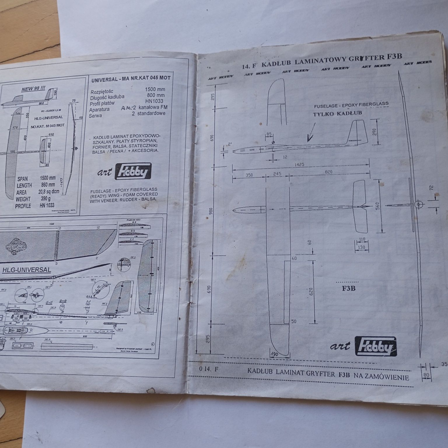 Stary katalog modelarski 1998 art hobby unikat