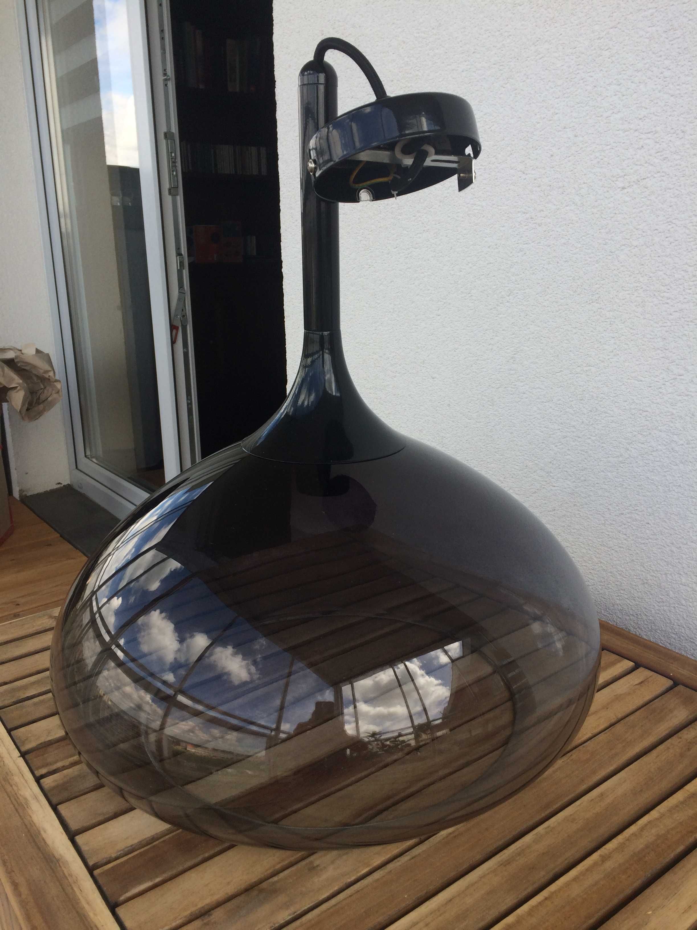 Lampa wisząca Markslojd Cooper 106394 czarna, żyrandol. Szkło.