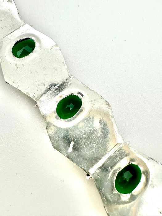 bransoletka jedyna w swoim rodzaju
Chromodiopsyd fasetowany, Próba 925