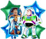 Balony Foliowe Toy Story Chudy Buzz Astral 6szt. Urodziny Dekoracja