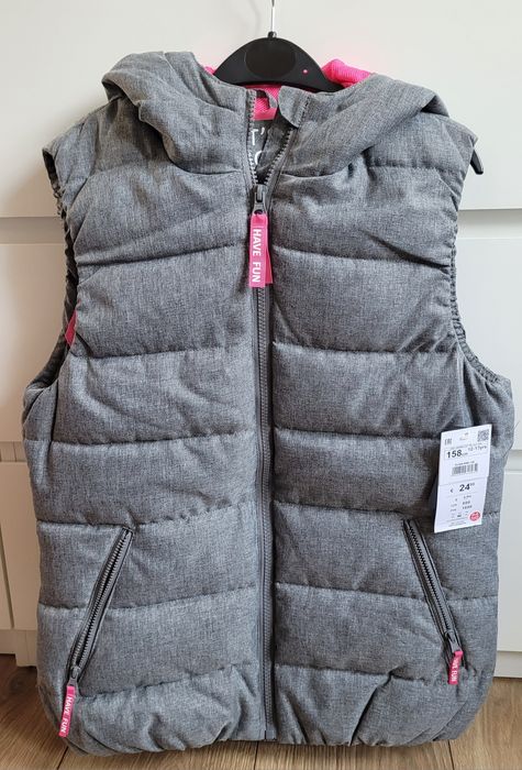 Nowa puchowa kamizelka Reserved r.158
