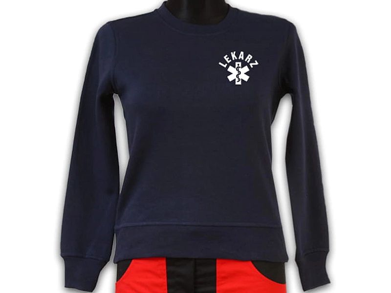 Bluza ratownicza odblaskowa FUNKCYJNA damska granatowa (L)