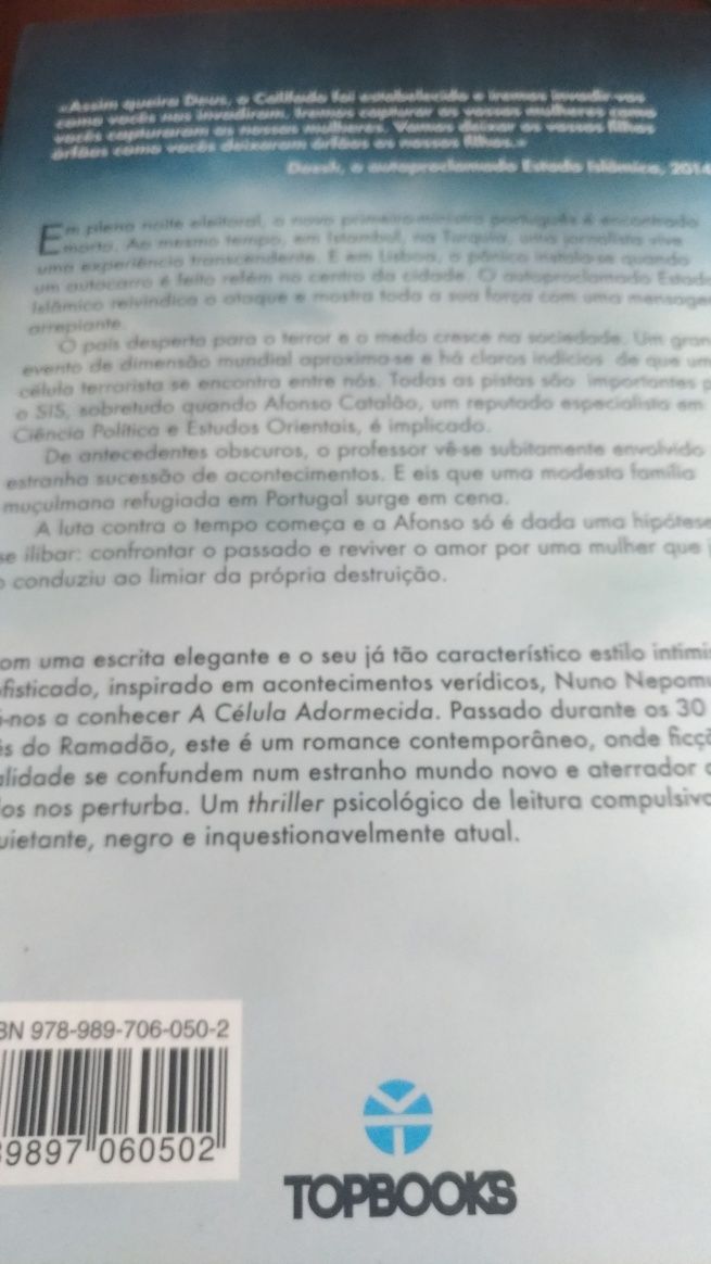 A célula adormecida ,(Nuno Nepomuceno)NOVO