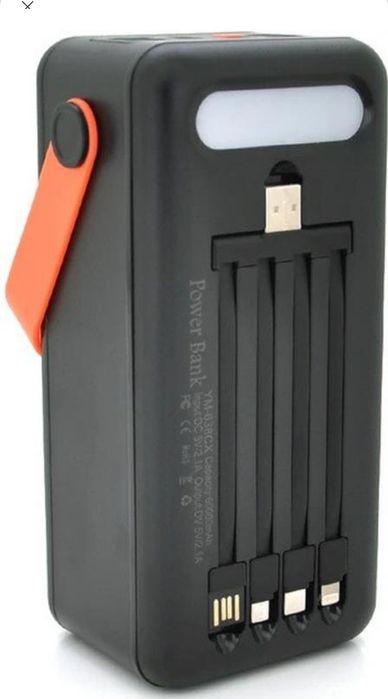 Power Bank, павербанк Linkage LKP-47+Solar 22.5W 50000mAh Black