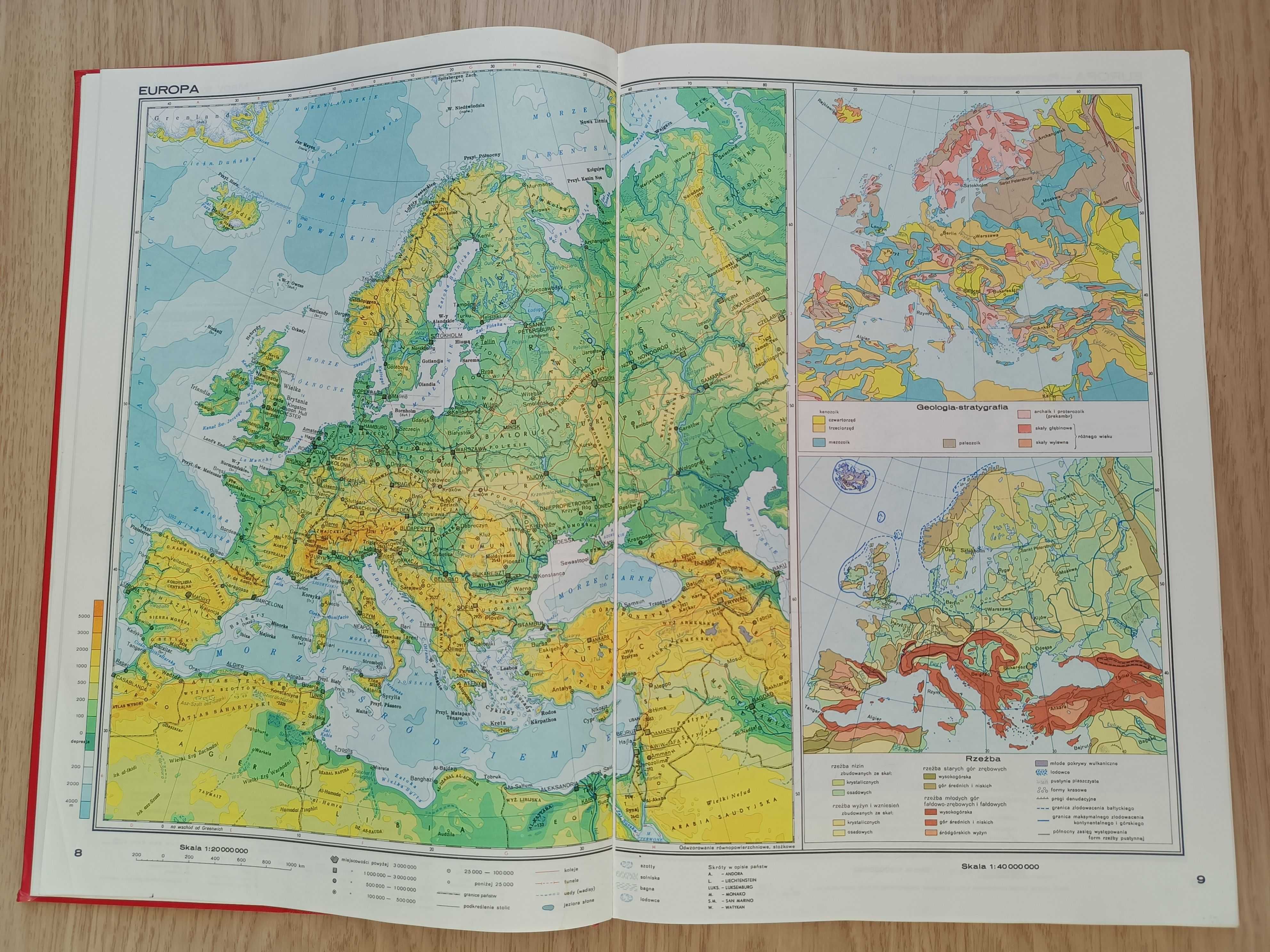 Atlas geograficzny dla szkół średnich (Podział polityczny-luty 1992)