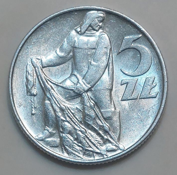 5 złotych 1974 - Rybak  [#1409]