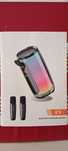 Coluna Bluetooth Karaoke com 2 microfones