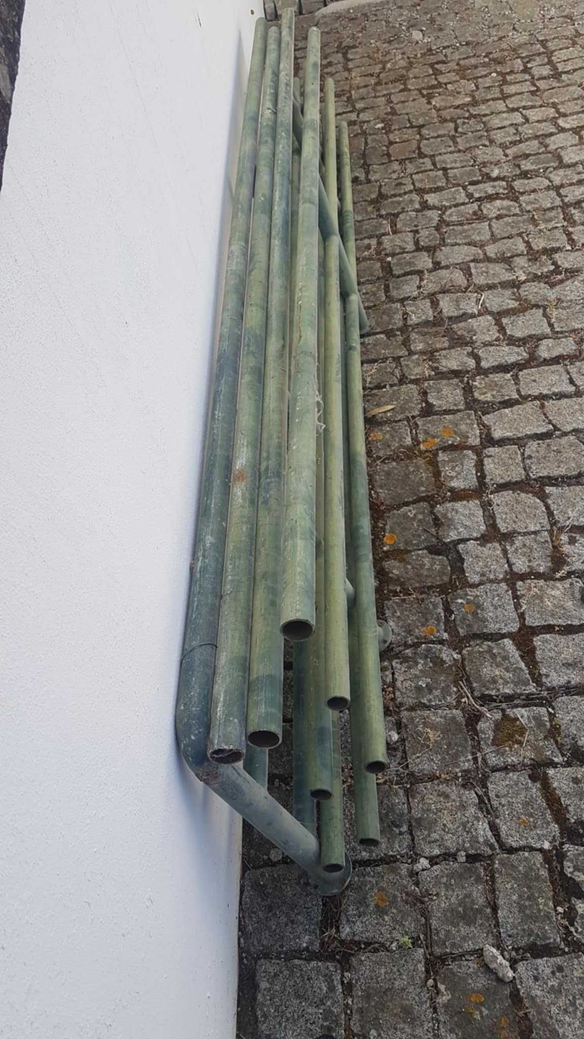 Grades de ferro em tubo galvanizado