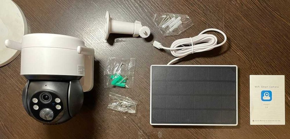 Камера вулична сонячна панель відеоспостереження акумулятор IP WiFi