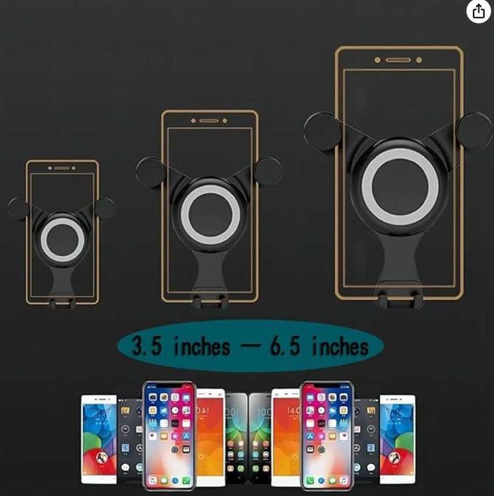 okrągły uchwyt samochodowy do telefonu