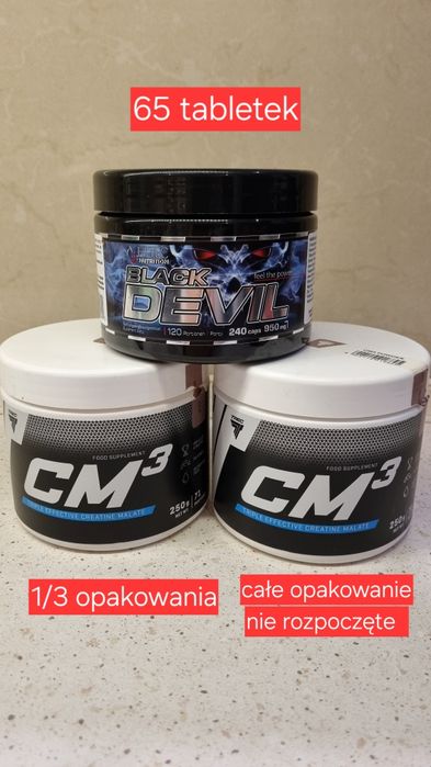 Suplementy BLACK DEVIL, kreatyna CM3 biała cola, CREATINA, ANABOL 5